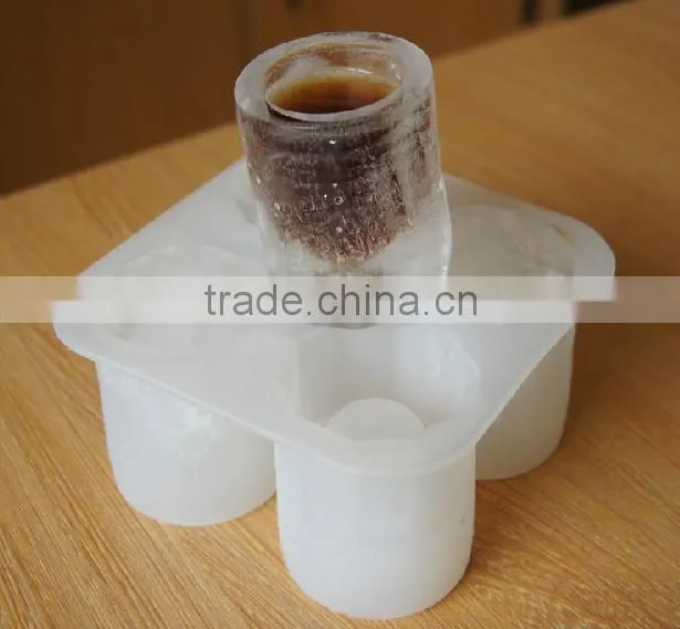 2015 Hot selling cup shaped silicone ice cube tray in hot summer