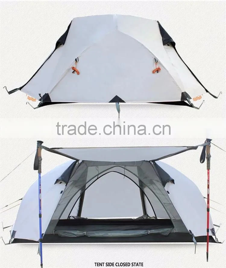 New Product Double Pole Outdoor Camping Tent Space Spring Up Sunshade Tent