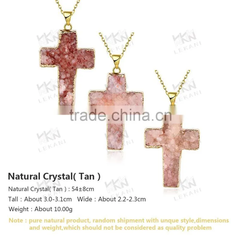 New Fashion bead cross key pendant necklaces