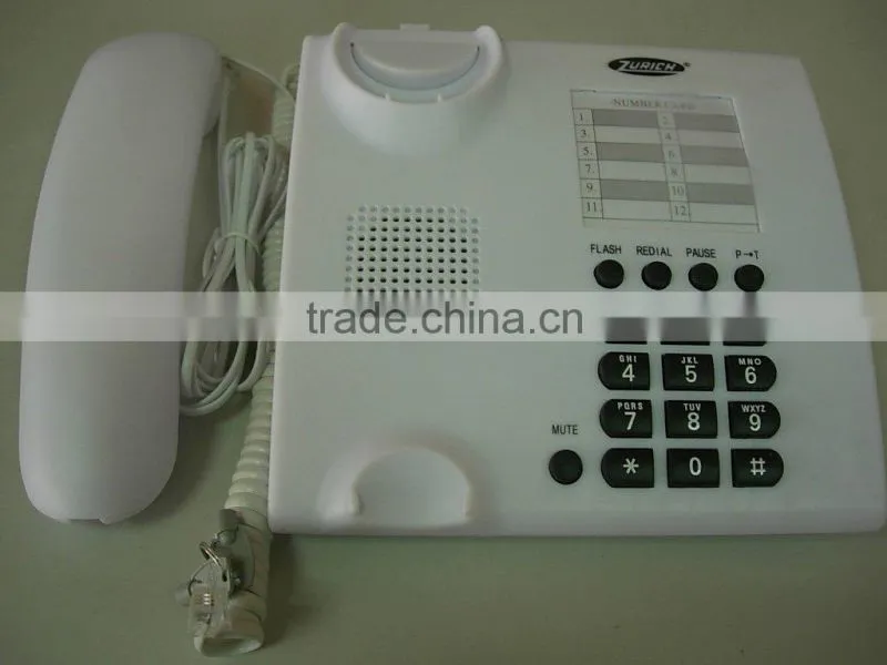 Amplified voice telephone set