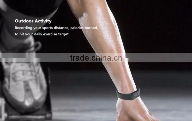 Bluetooth Waterproof bracelet pedometer, Touch Key Vibrating wristband, Smart Wristband With OLED Screen