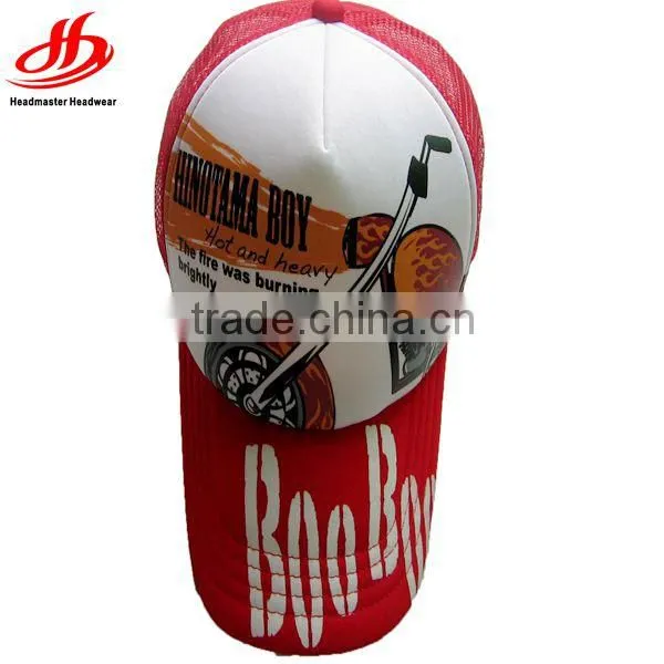 Custom 100%cotton embroidery Adults Age Group trucker mesh caps baseball caps
