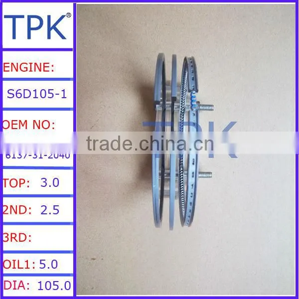 Komatsu SA6D170-A Piston ring, SAA6D170E piston ring, 6162-33-2080