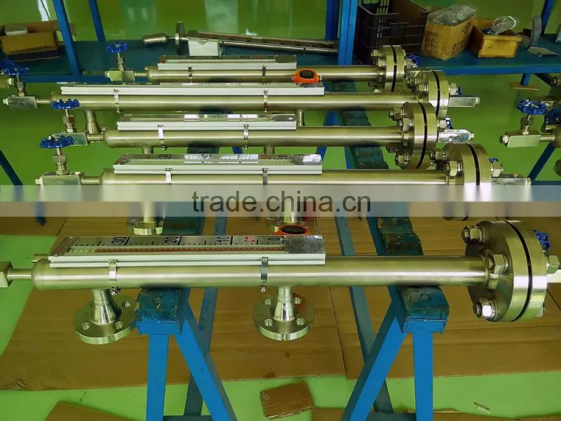 hot sale corrosion resistant chemical plant PTFE magnetic level indicator