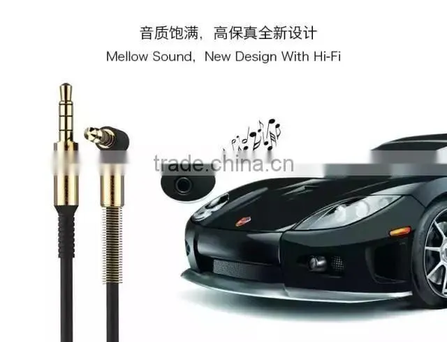 Original Joyroom 1m Audio cable 3.5mm Electroplated Audio Plug extension cable aux for Mobile phone/car/headphone MT-4528