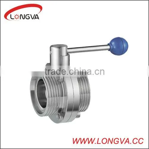 Stainles steel 6 inch butterfly valve