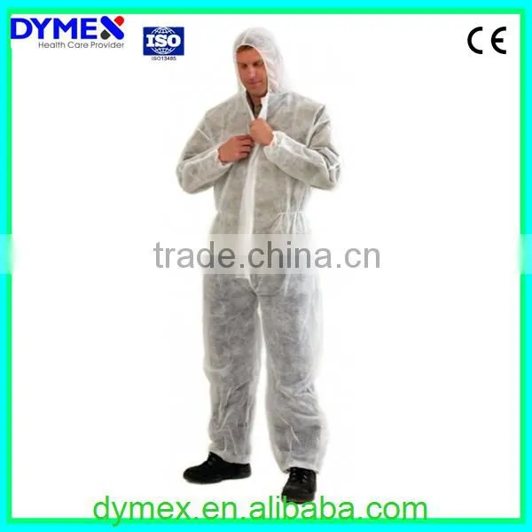 Disposable Safety Coverall with Hood,without Shoecovers
