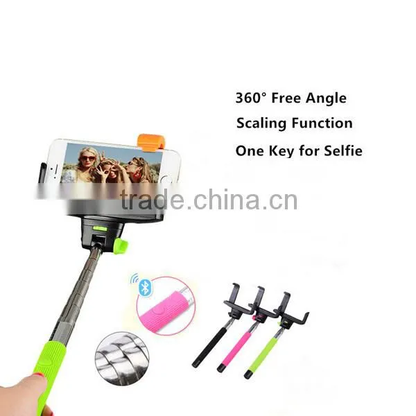 Z07-5 selfie stick ,flexible bluetooth selfie stick, bluetooth monopod
