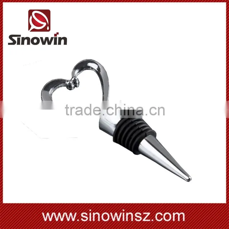 Factory OEM Wine Bottle Stopper With Heart Design