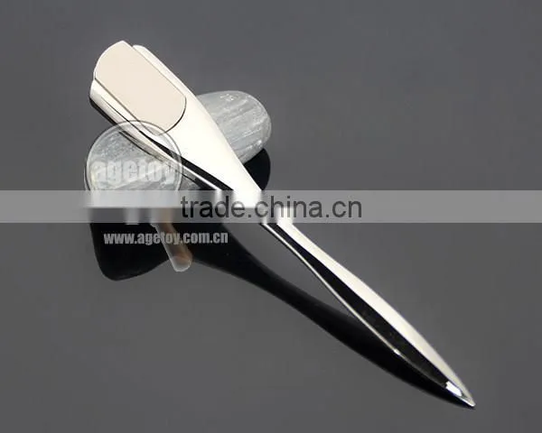 Zinc Alloy High Polished Promotional Blank Silver Color Metal Manual Letter Opener