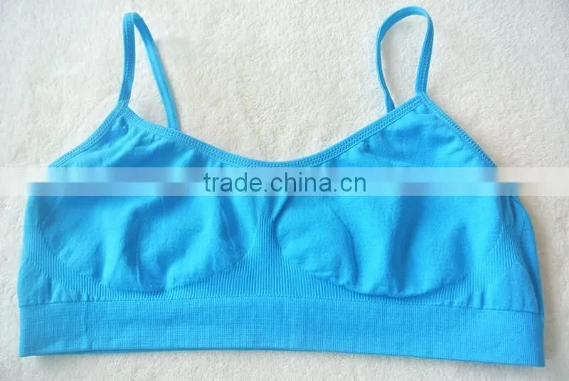 High Quality Wholesale Blue Seamless Teenage Girl Bra And Underwear