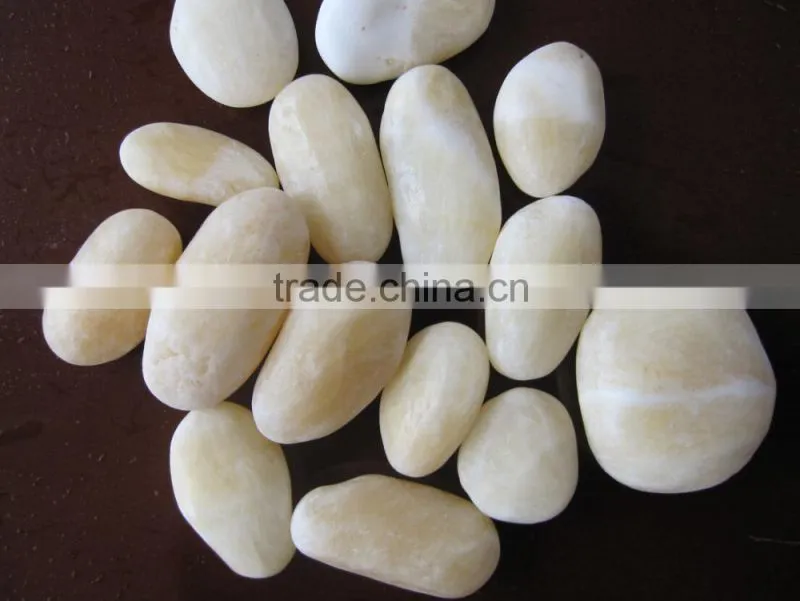 Hot Selling Chinese pebbles-black, white, yellow, red and mix color.