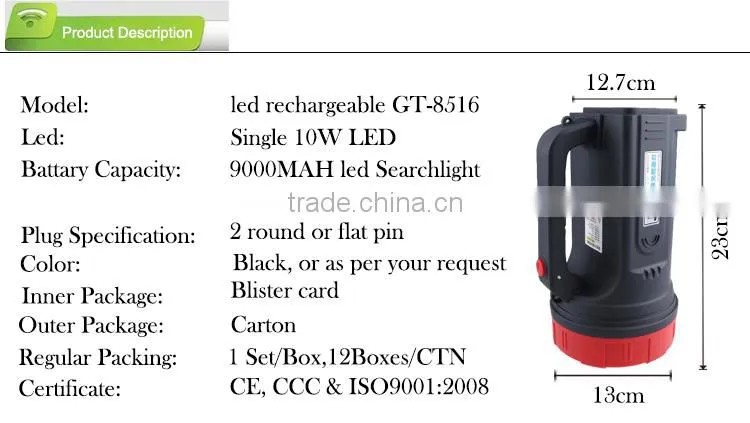Most Powerful 10000 Lumen Torch LED Flashlight