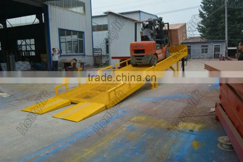 hydraulic mobile loading ramp yard ramp used for container