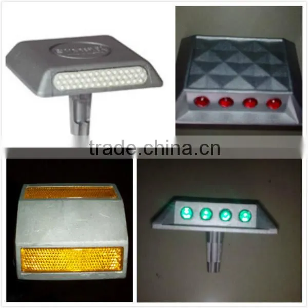 strong reflective yellow and white ceramic road stud