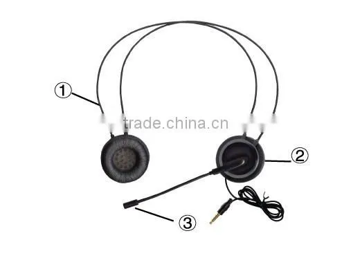 Light Weight Headphones with Detachable Speaker Detachable Mic