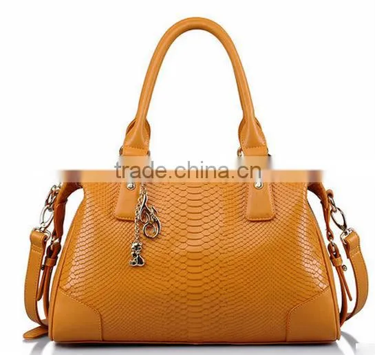 2016 black python leather women bags