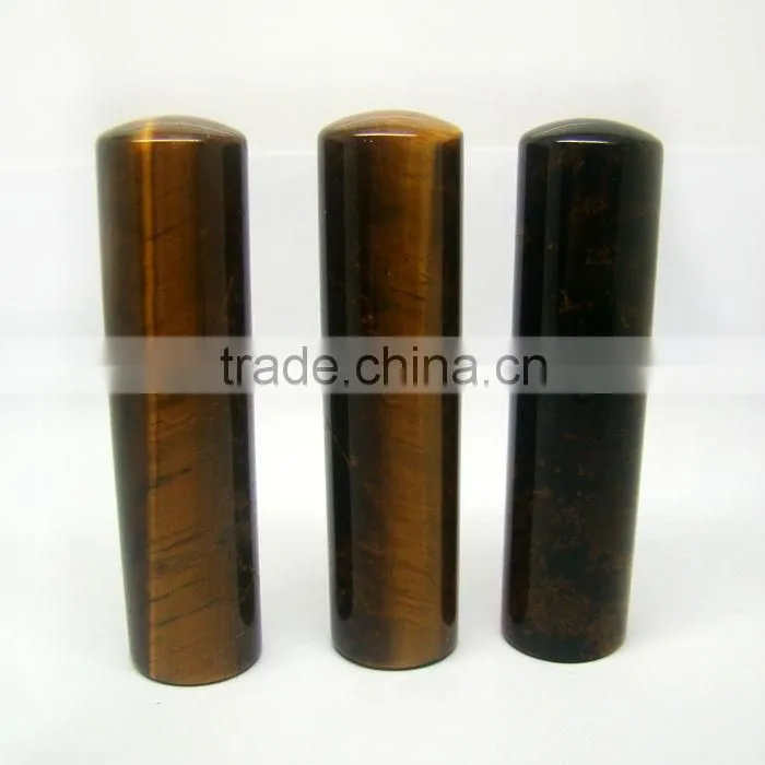 tiger eye stone round gemstone stamp for sale