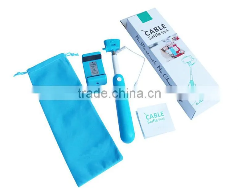 new design Selfie stick with DC3.5mm cable