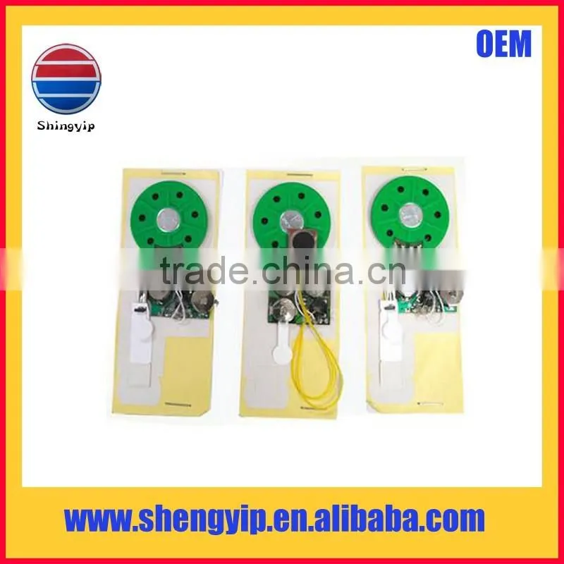 mini programmable greeting card recordable sound module voice recordable module