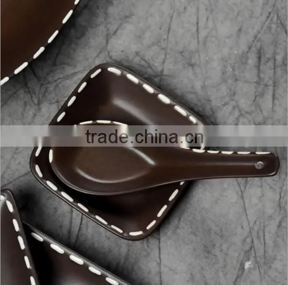Salad Bowl Of Salad Bowl Noodle Soup Bowl The Brown Ceramic Tableware HY1671401