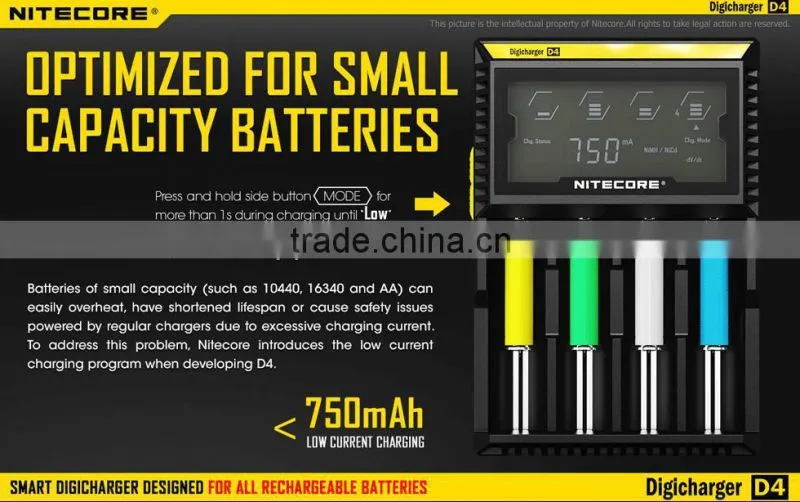 Nitecore D4 Universal Battery charger 12v automatic lead acid battery charger