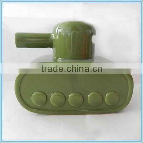 Ceramic small tanks piggy bank money boxes craft gift
