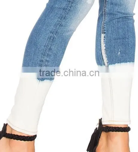 Zesen Garment New Model Dyed Skinny Jeans for Lady