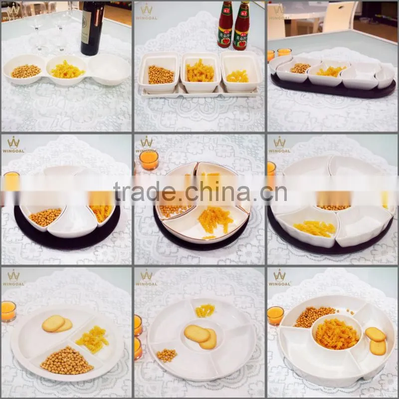 4 pieces porcelain serving ware