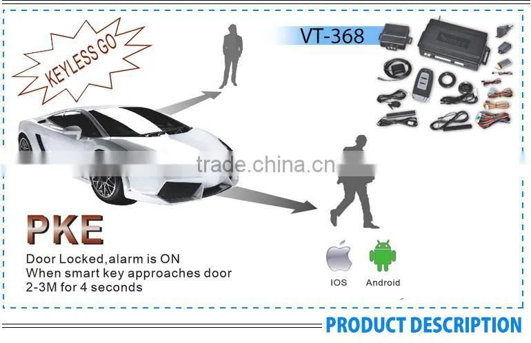 2015 canton fair China factory GSM/GPS car alarm remote