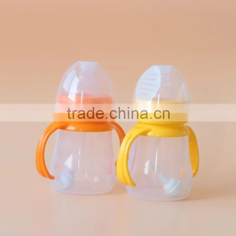 new products! hot selling PP material 240ml anti-slip baby feeding bottle for wholesales