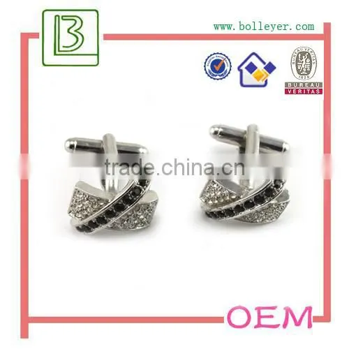men fashion rhinestone diamond cufflinks for men