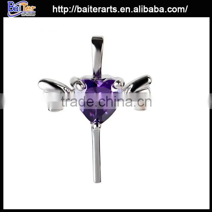 High quality pendant jewelry 925 large sterling silver cross pendant