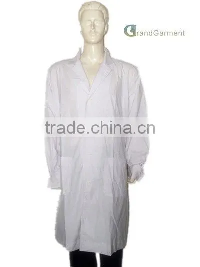 Anti-static Clothes White Lab Coat 99% Cotton 1%Anti-static Plus Size Designer