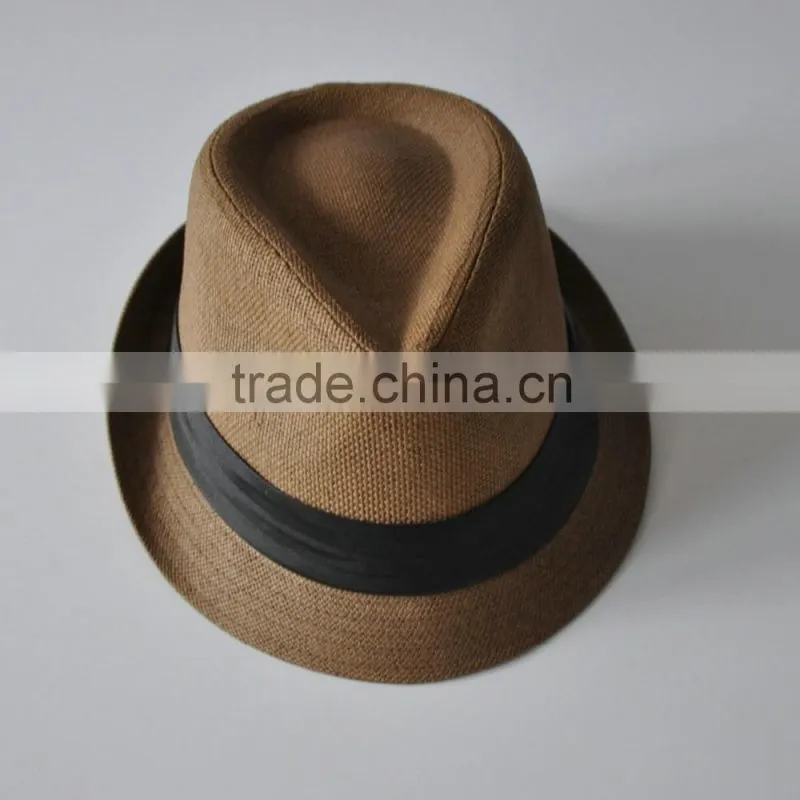 Best Selling Black Band 100%Paper Straw Cheap Panama Hats