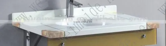 bathroom marble basin artificial Customized marble bathroom cabinet high quality