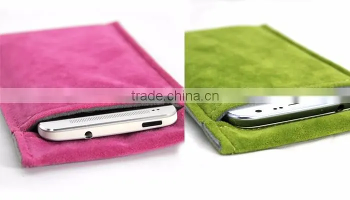 Velvet mobile phone bag/mobile phone pouch/cell phone case