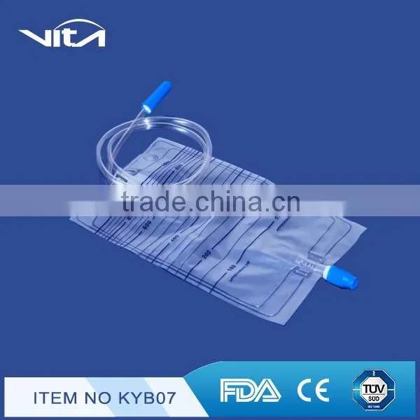 Transparent Foil Or White Foil 1000/1500/2000ml Economic Bag For Urine KYB07