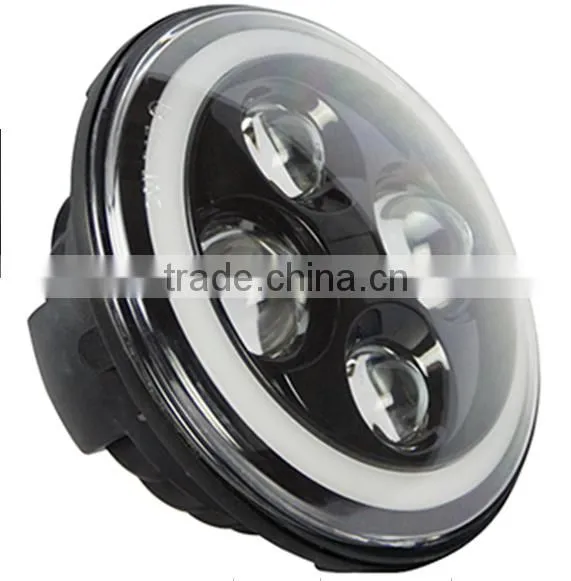 led jeep headlight 7inch LED headlight for Jeep wrangler Hi/lo beam 40w ccfl angel eye led headlight