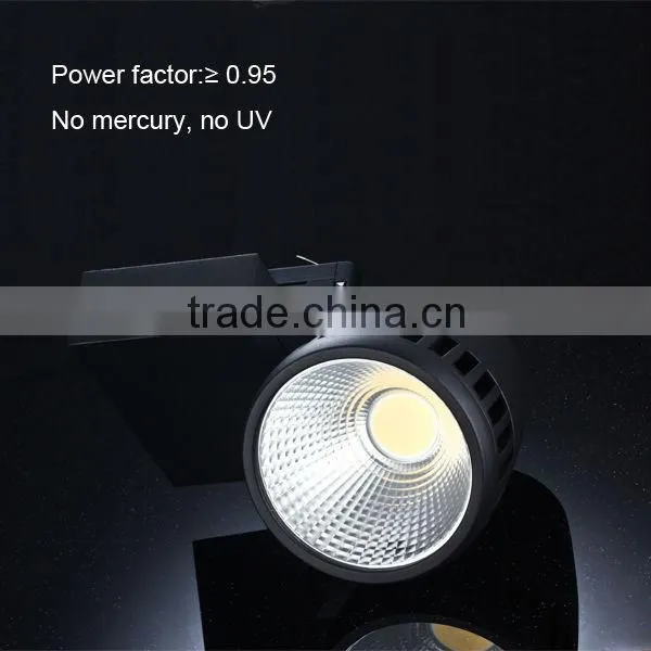 LED shop windows lighting black rotatable 35w led track light for display windows used