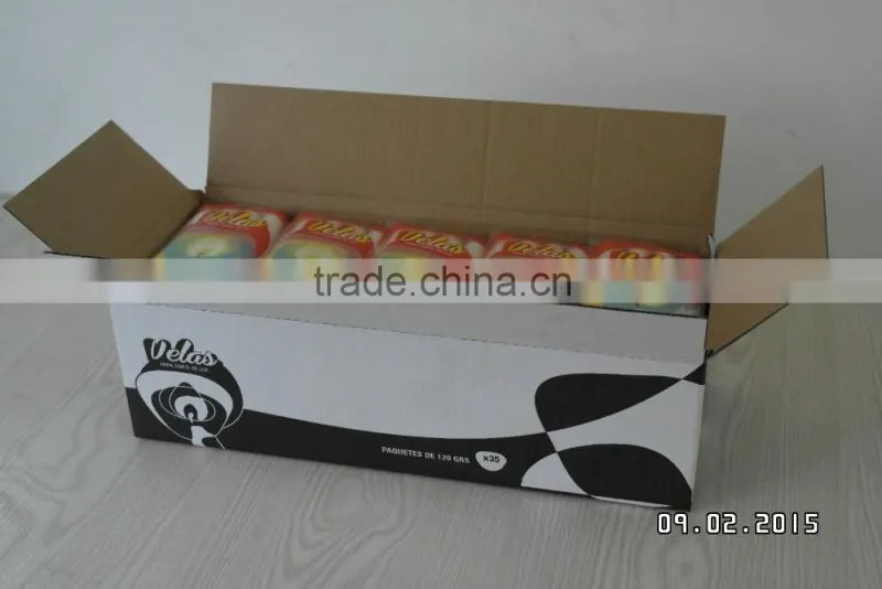 European fashion household act the role ofing is tasted White long rod candles Smokeless tasteless wax candle