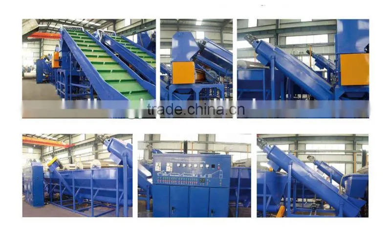 waste plastic recycling granulating machinery
