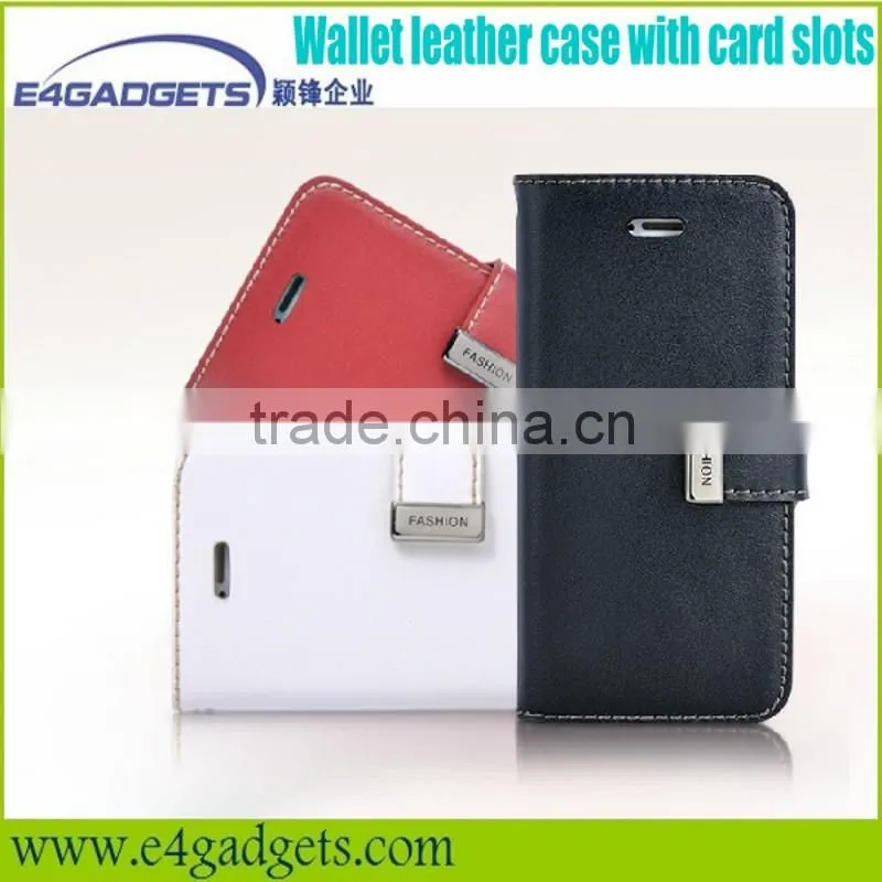 2013 Hot selling Quality Genuine leather folio case for iphone5,for iphone5 cellphone cases