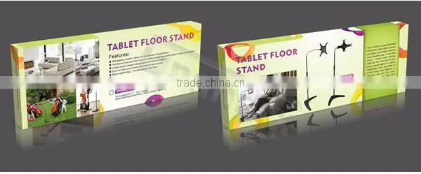 Universal flexible bedroom tablet floor stand