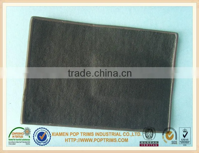 Genuine customized jeans leather label with embossed logo for garment