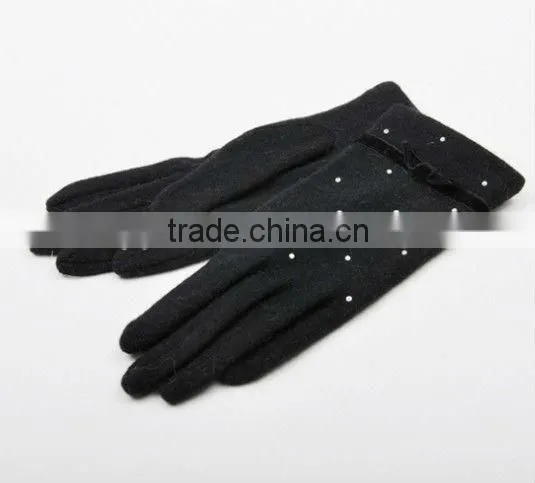 Newest cute girl wool gloves