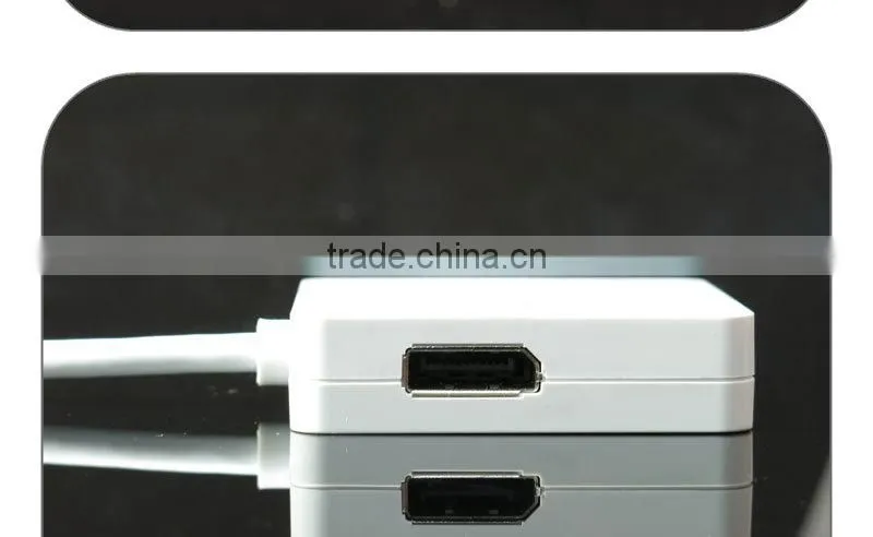 Mini DisplayPort to HDMI DVI & DisplayPort Adapter - White