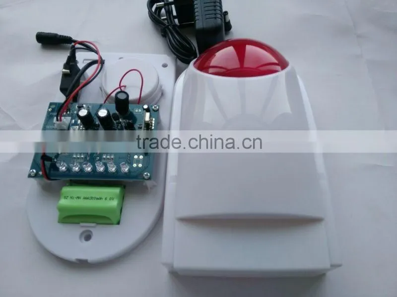 wireless outdoor siren tamper alarm wireless siren with strobe light combined strobe light Electronic Siren alarm SL-350W