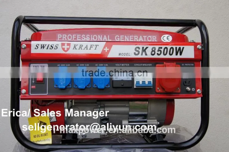 Promotion!!! 8500w Portable Swiss Gasoline Generator /Swiss Kraft Generators
