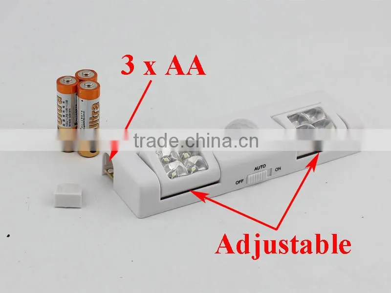 Adjustable Angle 8LED led motion sensor light